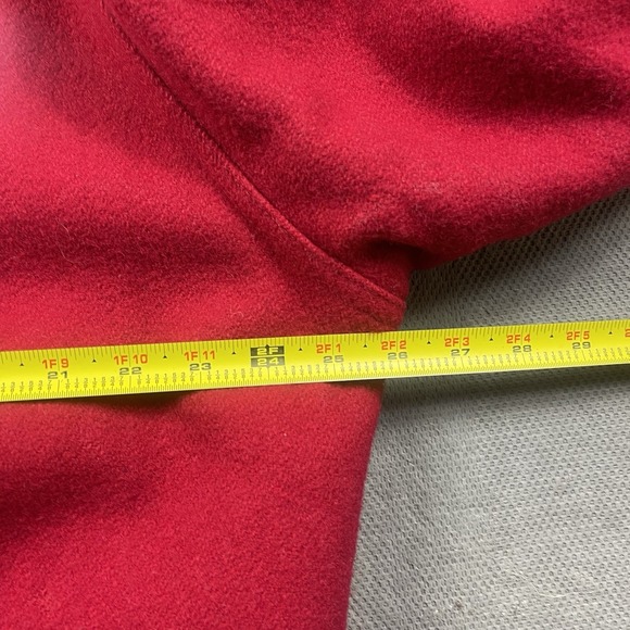 Vintage Holloway Varsity Jacket Mens Medium Red Wool Bomber Prep Lined USA - Picture 10 of 13